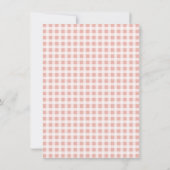 Adorable Mother Goose & Gosling Pink Baby Shower 招待状 (裏面)