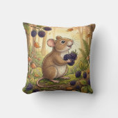 Adorable Mouse Forest Animals  クッション (正面)