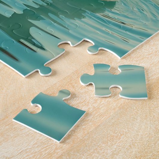 Adorable Mouse on a Swan Pool Float ジグソーパズル (側面)