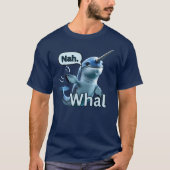 Adorable Narwhal Saying No T-Shirt Tシャツ (正面)