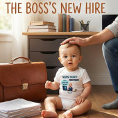 Adorable Office Humor: Funny "Newest Intern" ベビーボディスーツ