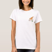 Adorable Orange Tabby Cat Stretching Tシャツ (正面)
