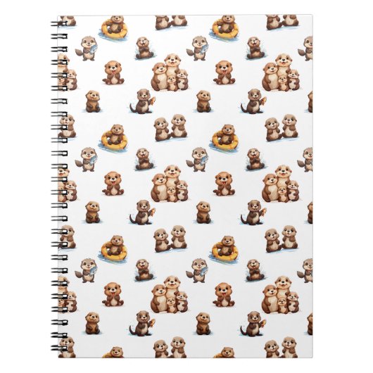 Adorable Otters! ノートブック (正面)