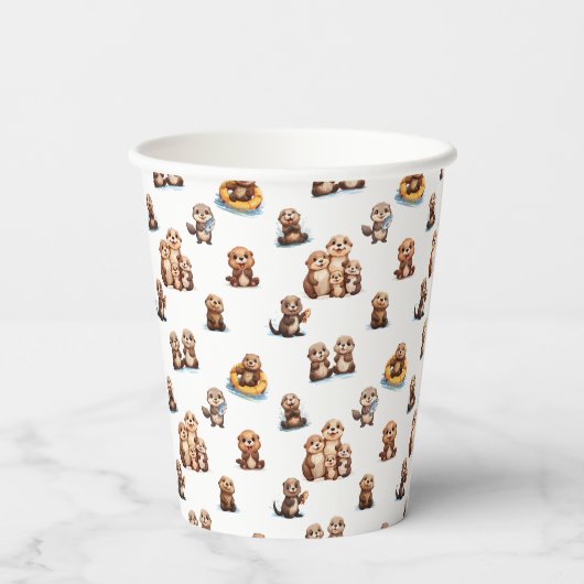 Adorable Otters! 紙コップ (裏面)