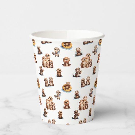 Adorable Otters! 紙コップ (左)