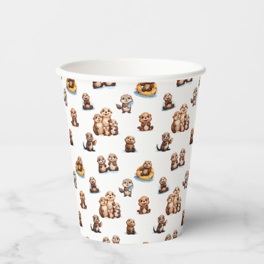 Adorable Otters! 紙コップ (正面)