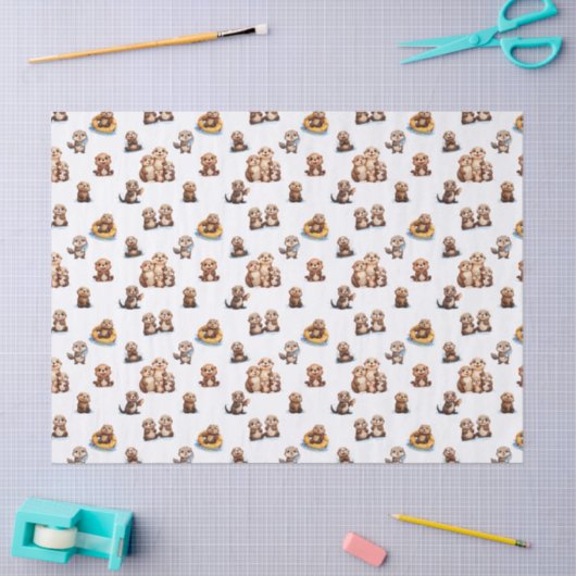 Adorable Otters! 薄葉紙 (クラフト)