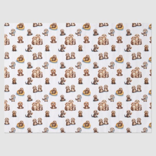 Adorable Otters! 薄葉紙 (正面)