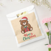 Adorable ours de noël - Merry Christmas フェイバーバッグ (封をした状態)