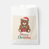 Adorable ours de noël - Merry Christmas フェイバーバッグ (正面)