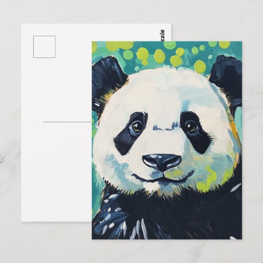 Adorable Panda Bear ポストカード (正面/裏面)