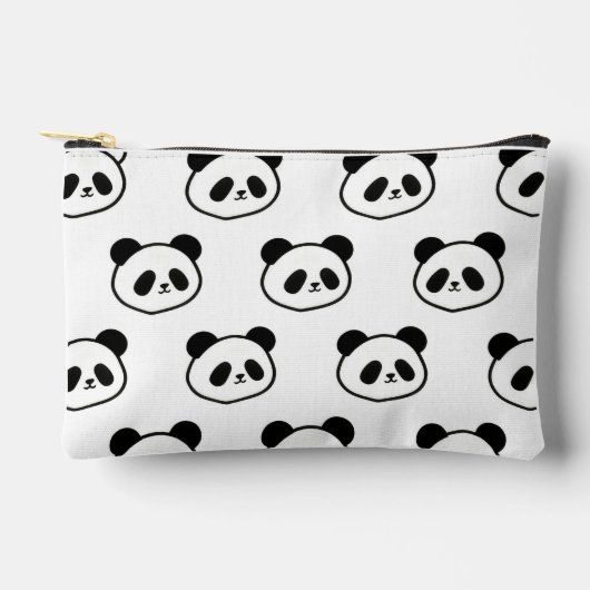 Adorable Panda Face Print Bag アクセサリーポーチ (正面)