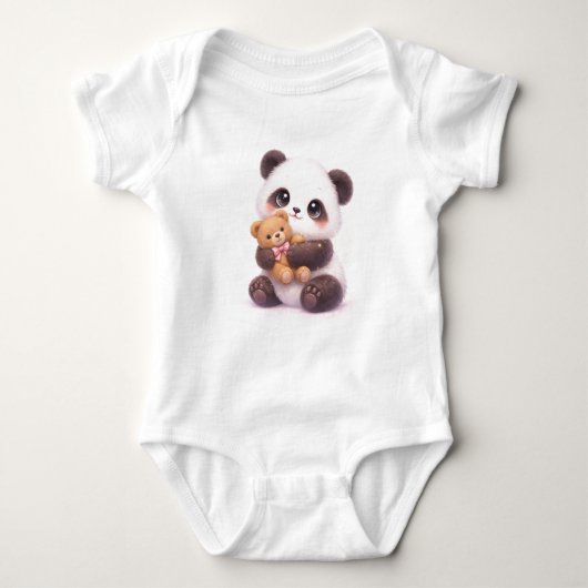 Adorable Panda Infant Outfit ベビーボディスーツ (正面)