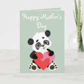 Adorable Panda Mother’s Day カード (正面)