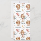 Adorable Pastel Baby Girl Shower Thank You Card (裏面)