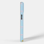 Adorable Pastel Blue Pink Bow Bible Turquoise Bee Case-Mate iPhoneケース (裏面 / 右)