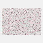 Adorable Pastel Pinks Wrapping Paper Sheets ラッピングペーパーシート (正面3)