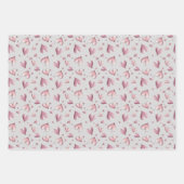 Adorable Pastel Pinks Wrapping Paper Sheets ラッピングペーパーシート (正面)