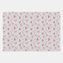 Adorable Pastel Pinks Wrapping Paper Sheets ラッピングペーパーシート