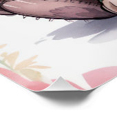 Adorable Patchwork Puppy with Big Eyes - Whimsical ポスター (コーナー)