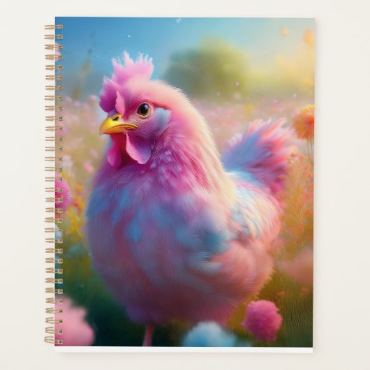 Adorable Pink Chicken Planner  プランナー手帳 (正面)