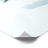 Adorable Polar Bear Hugging Christmas Tree, Cute ポスター (角)