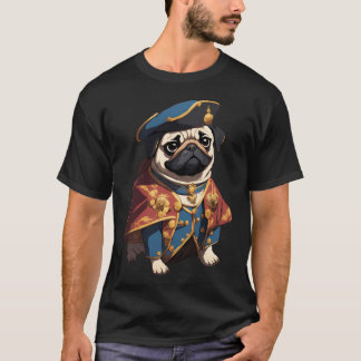 Adorable Pug Cleric Healer Illustration - Fantasy  Tシャツ
