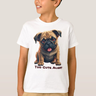 Adorable Pug Illustration Tシャツ