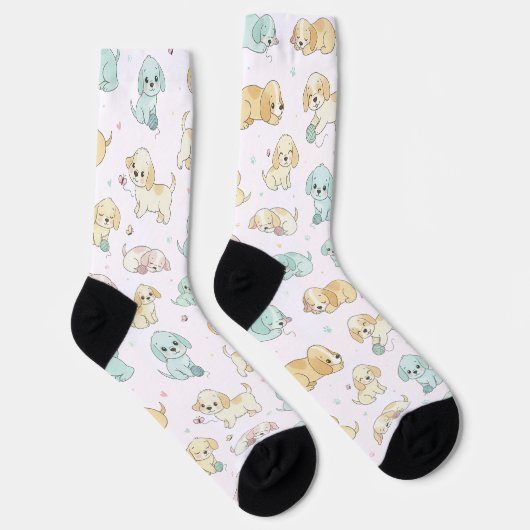 Adorable Puppy Crew Socks ソックス (右)