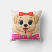 Adorable Puppy Pillow – Cute Cartoon Dog Home DCR クッション (裏面)