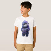 Adorable Purple Cosmic Gorilla Kids Tシャツ (正面フル)