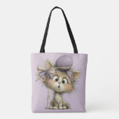 ADORABLE QUIRKY EASTER THEMED BABY ANIMALS トートバッグ (裏面)