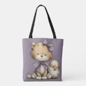 ADORABLE QUIRKY EASTER THEMED KITTENS トートバッグ (裏面)