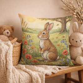 Adorable Rabbit Forest Animals  クッション