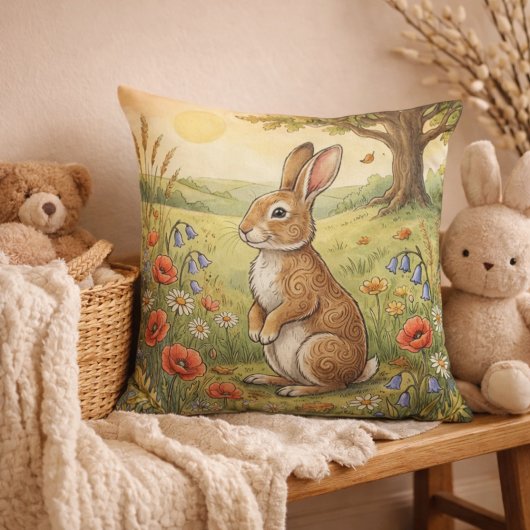 Adorable Rabbit Forest Animals  クッション