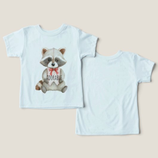 Adorable Raccoon Animal (デザイン正面&裏面)