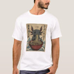 Adorable Ramen Axolotl Noodles Retro Japanese Art Tシャツ<br><div class="desc">Adorable Ramen Axolotl Noodles Retro Japanese Art</div>