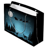 Adorable Reindeer At Night ラージペーパーバッグ (裏面アングル)