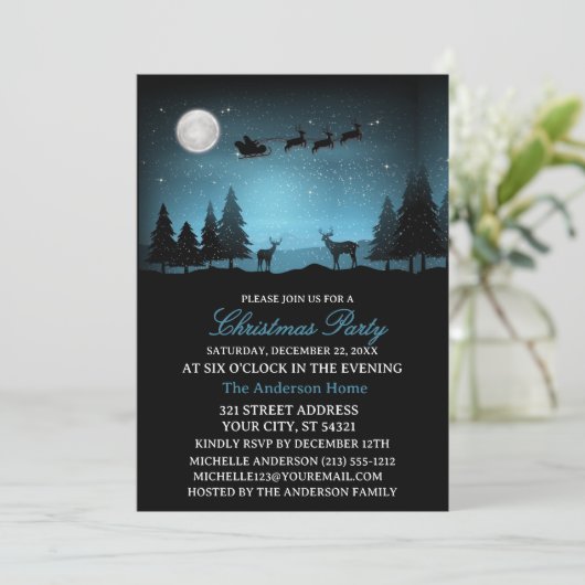 Adorable Reindeer At Night 招待状 (スタンド正面)