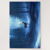 Adorable Reindeer Winter Wonderland Holiday  ジグソーパズル (縦)