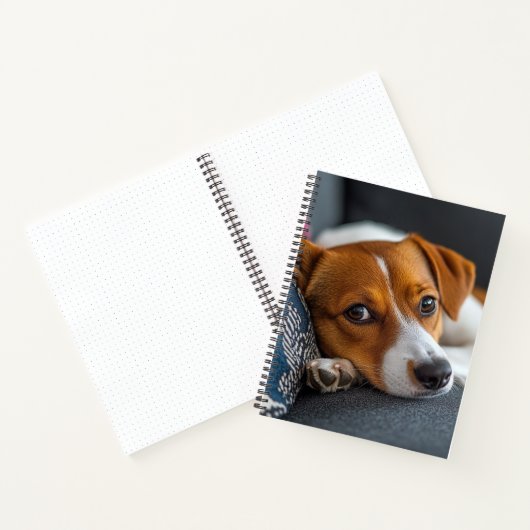 Adorable Resting Dog Notebook ノートブック (内部)