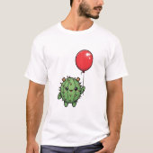 Adorable Round Cactus with Corks Tシャツ (正面)