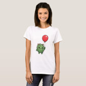 Adorable Round Cactus with Corks Tシャツ (正面フル)