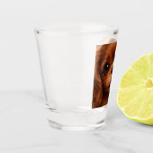 Adorable Ruby Cavalier Spaniel ショットグラス (左)