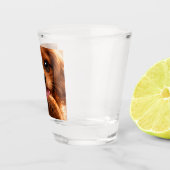 Adorable Ruby Cavalier Spaniel ショットグラス (右)