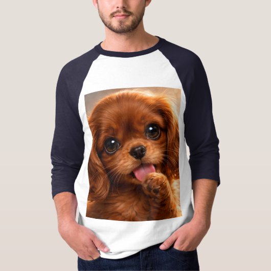 Adorable Ruby Cavalier Spaniel Tシャツ (正面)