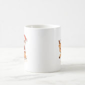Adorable Santa & Reindeer Christmas Mug コーヒーマグカップ (中央)