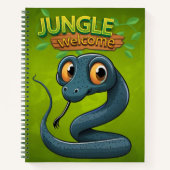Adorable Serpent Woodland Wildlife Animal Snake 🐍 ノートブック (正面)