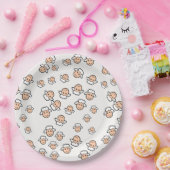 Adorable Sheep Face Paper Plate ペーパープレート (パーティー)