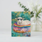 Adorable Sheep on a Float Trip ポストカード (スタンド正面)